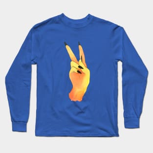 Watercolor Peace Sign Long Sleeve T-Shirt